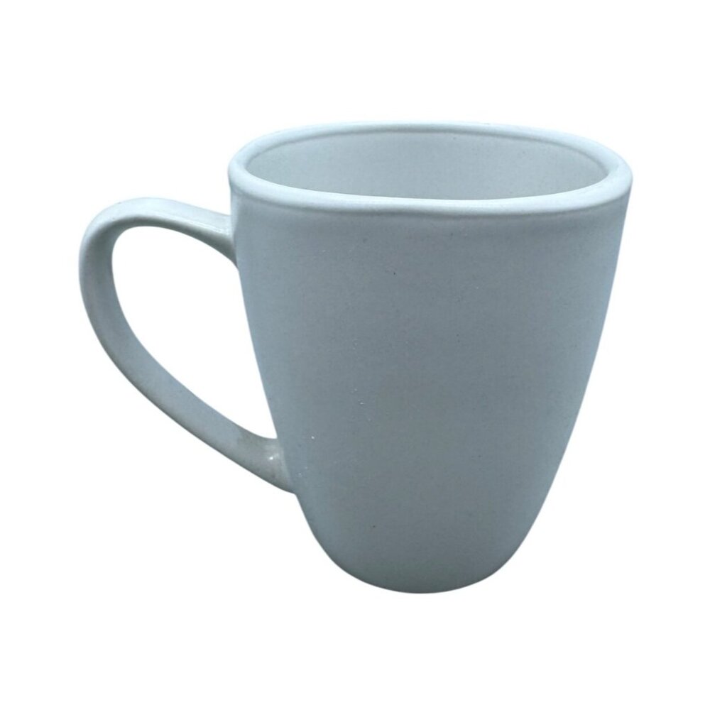 solid White Ceramic Coffee hot coco tea Mug cup 5x4" READ